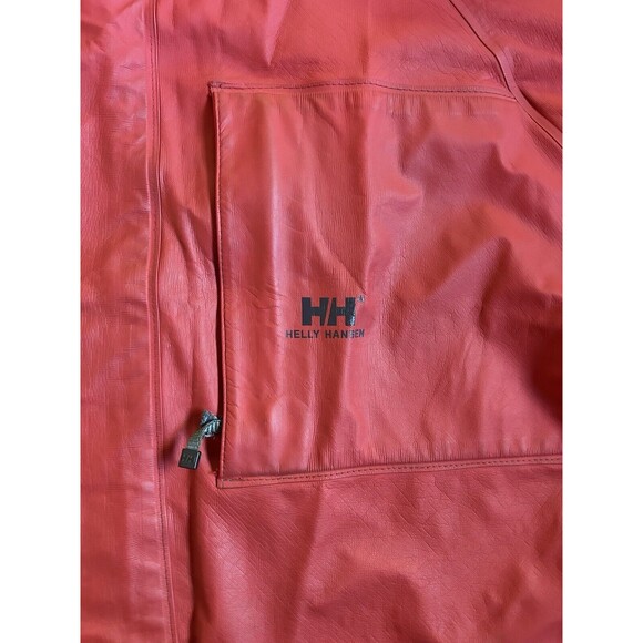 Helly Hansen Interface Polyurethane Jacket Rain Coat Red Size L Waterproof - Picture 2 of 11